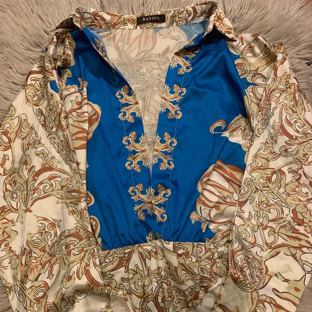 Royal Blue Bodysuit Set